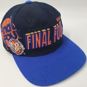 Vintage Final Four Hat Snapback Sports Specialties Shadow Laser Black Blue NCAA
